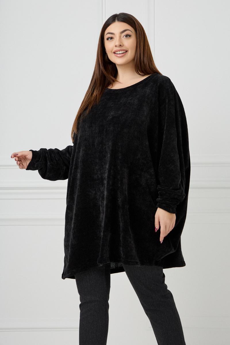 Πλεκτή Oversized Μπλούζα CozyFit