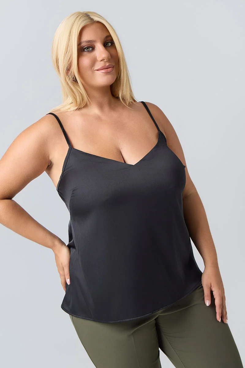 Μαύρο Lingerie Σατέν