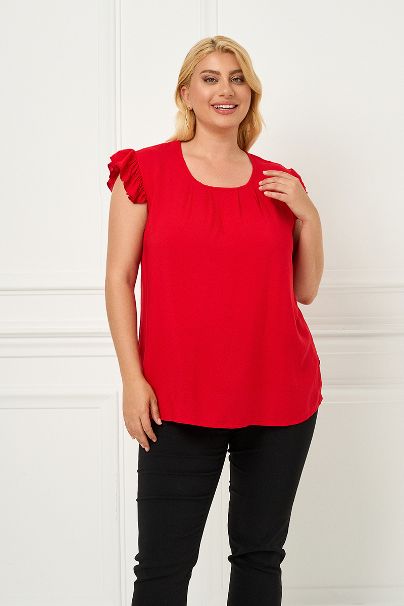 Κόκκινη Αμάνικη Μπλούζα 