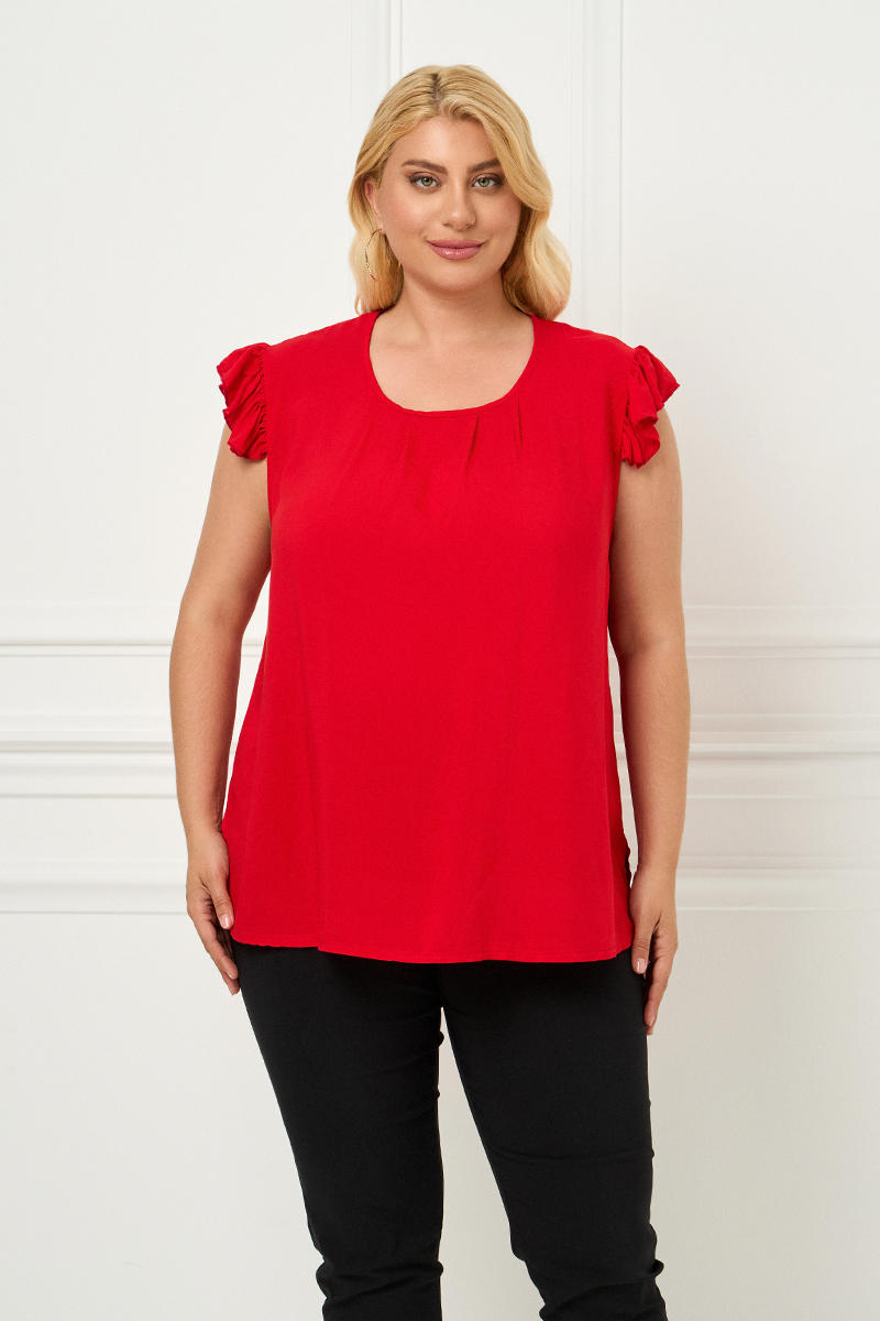 Κόκκινη Αμάνικη Μπλούζα 