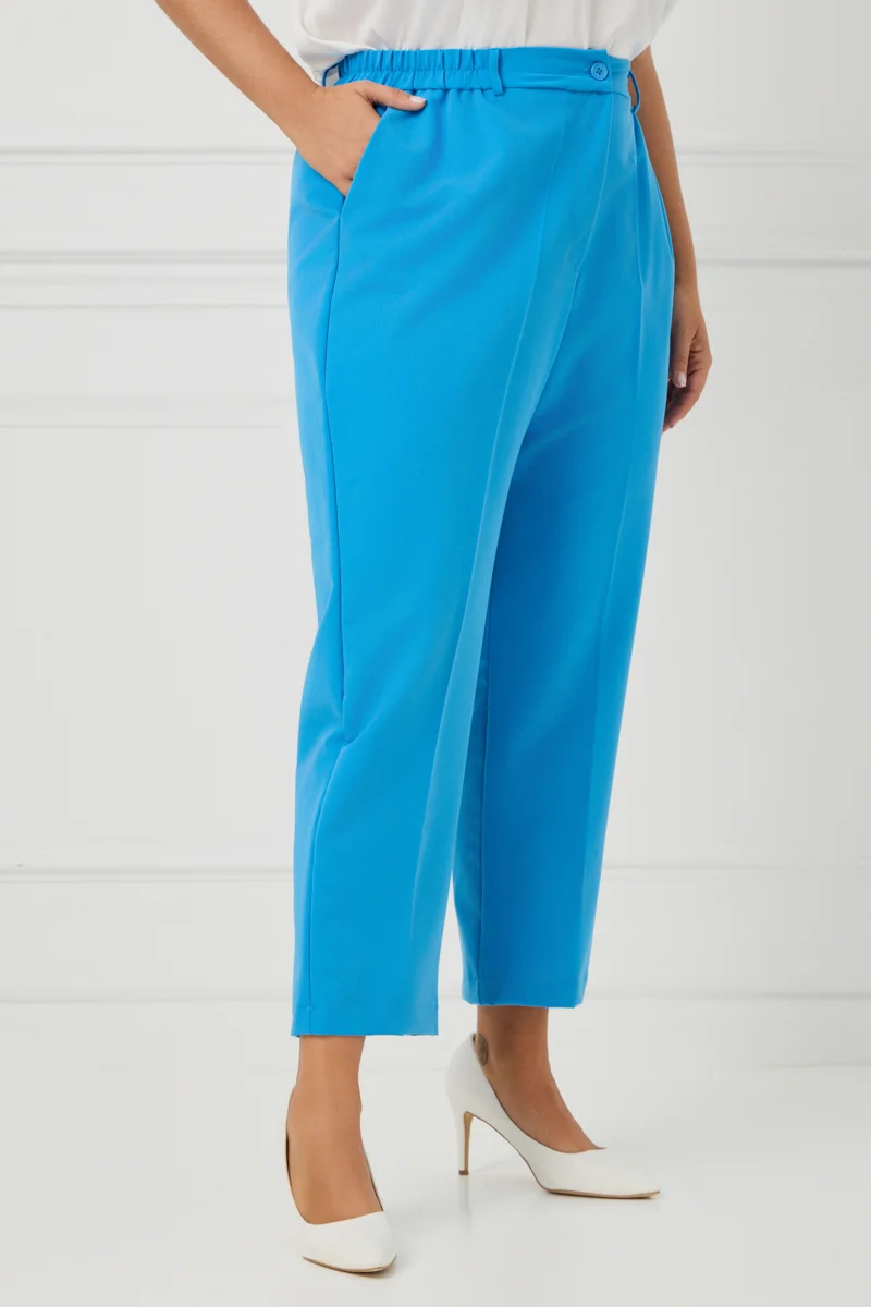 Plus Size Κοστούμι Με Φόδρα Γαλάζιο