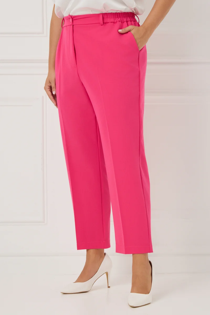 Plus Size Κοστούμι Με Φόδρα Φούξια
