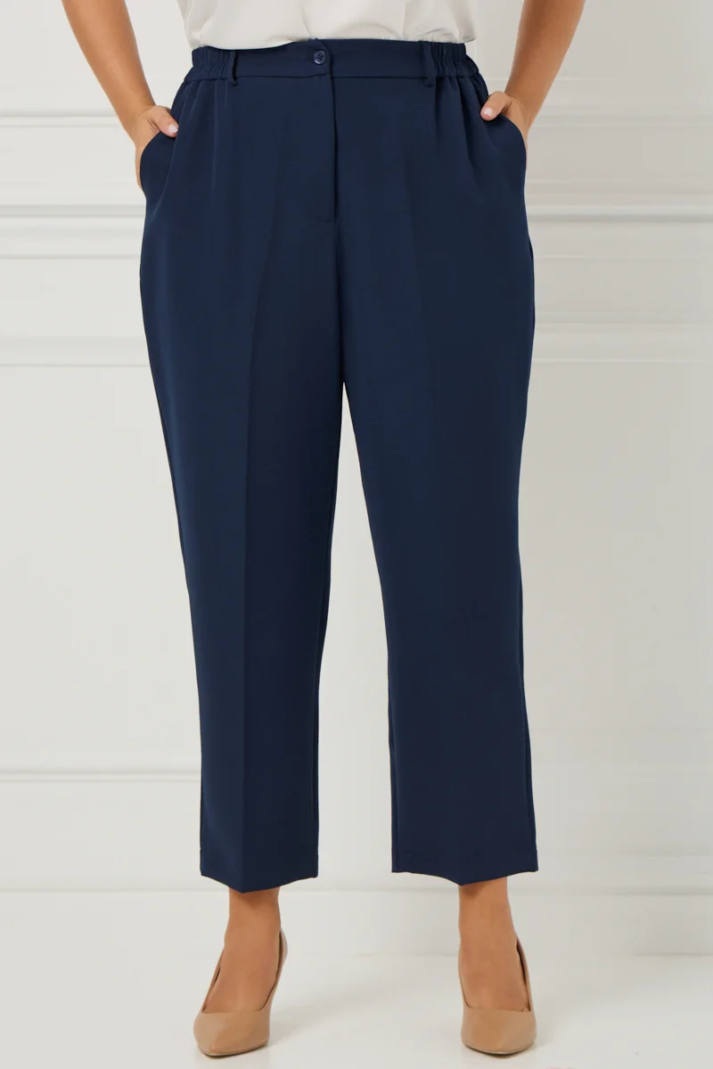Plus Size Κοστούμι Με Φόδρα Blue Navy