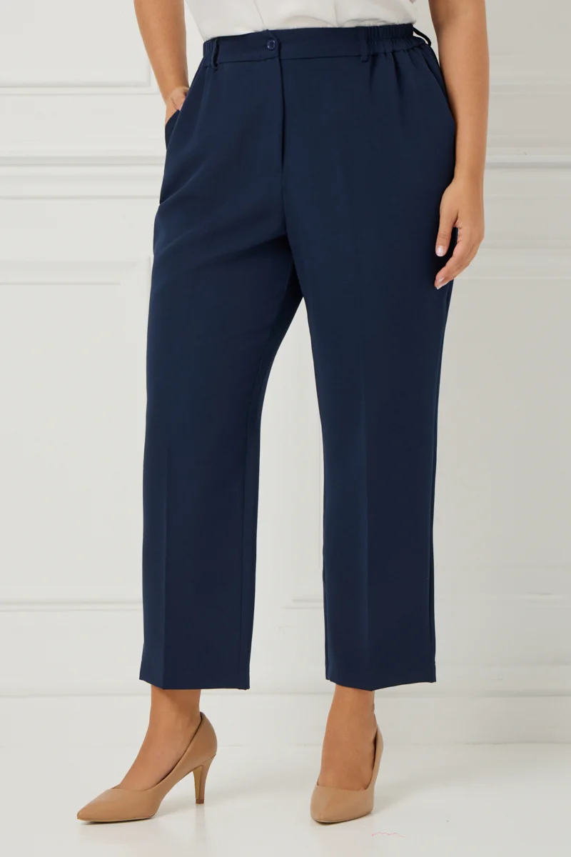 Plus Size Κοστούμι Με Φόδρα Blue Navy