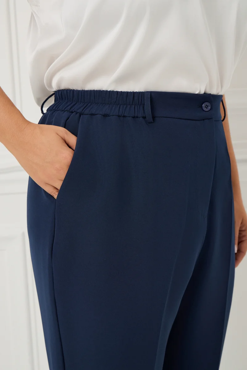 Plus Size Κοστούμι Με Φόδρα Blue Navy