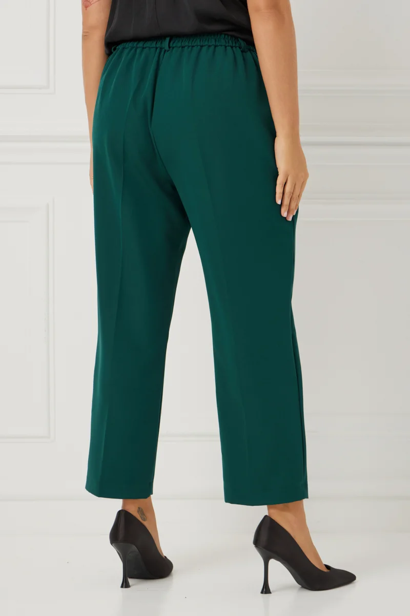 Κομψό Plus Size Παντελόνι Κυπαρισσί 
