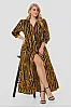 Μαύρο Maxi Σεμιζιέ Φόρεμα Plus Size