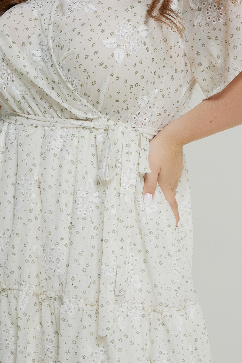 Milkwhite Floral Dress