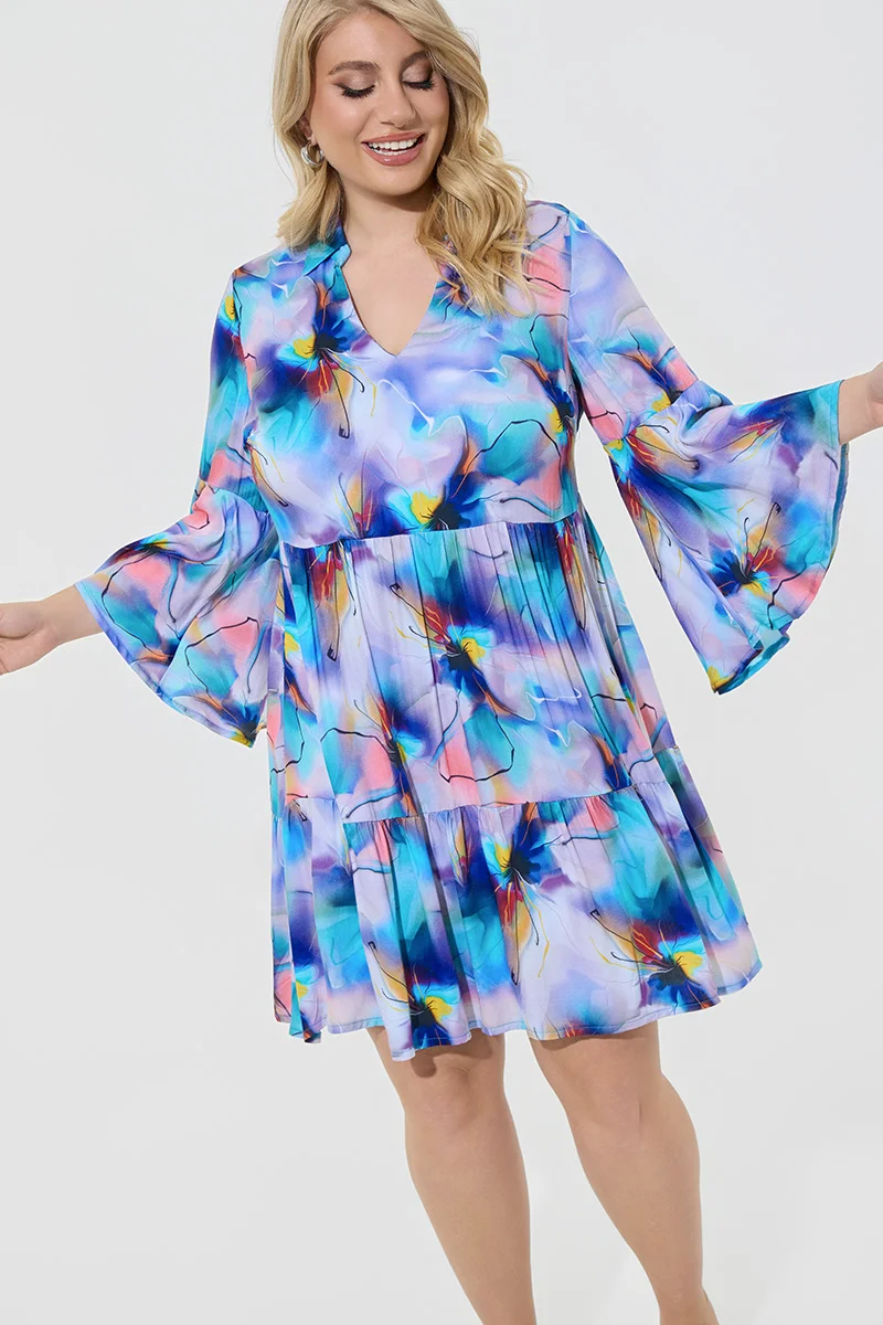 Mini Φόρεμα Με Floral Print