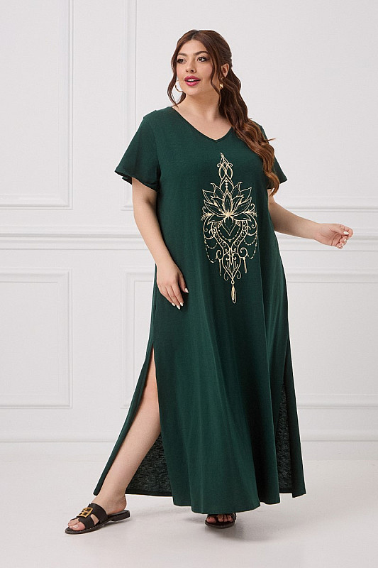 Lilium Cotton Dress Κυπαρισσί