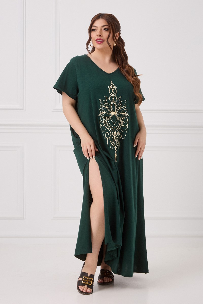 Lilium Cotton Dress Κυπαρισσί