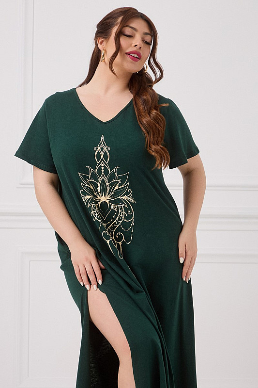 Lilium Cotton Dress Κυπαρισσί