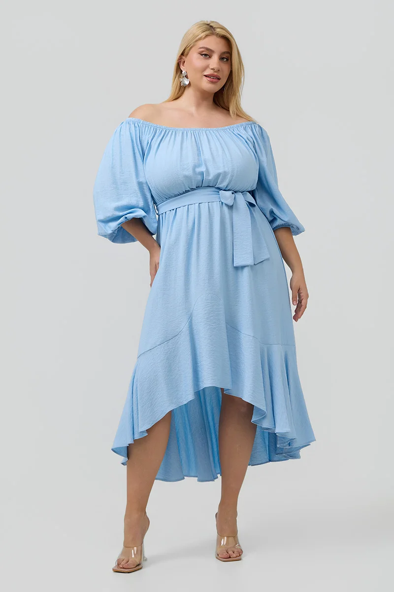 Έξωμο Φόρεμα Γαλάζιο