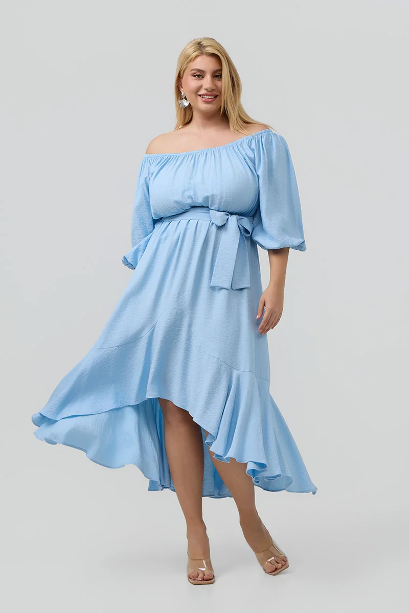 Έξωμο Φόρεμα Γαλάζιο