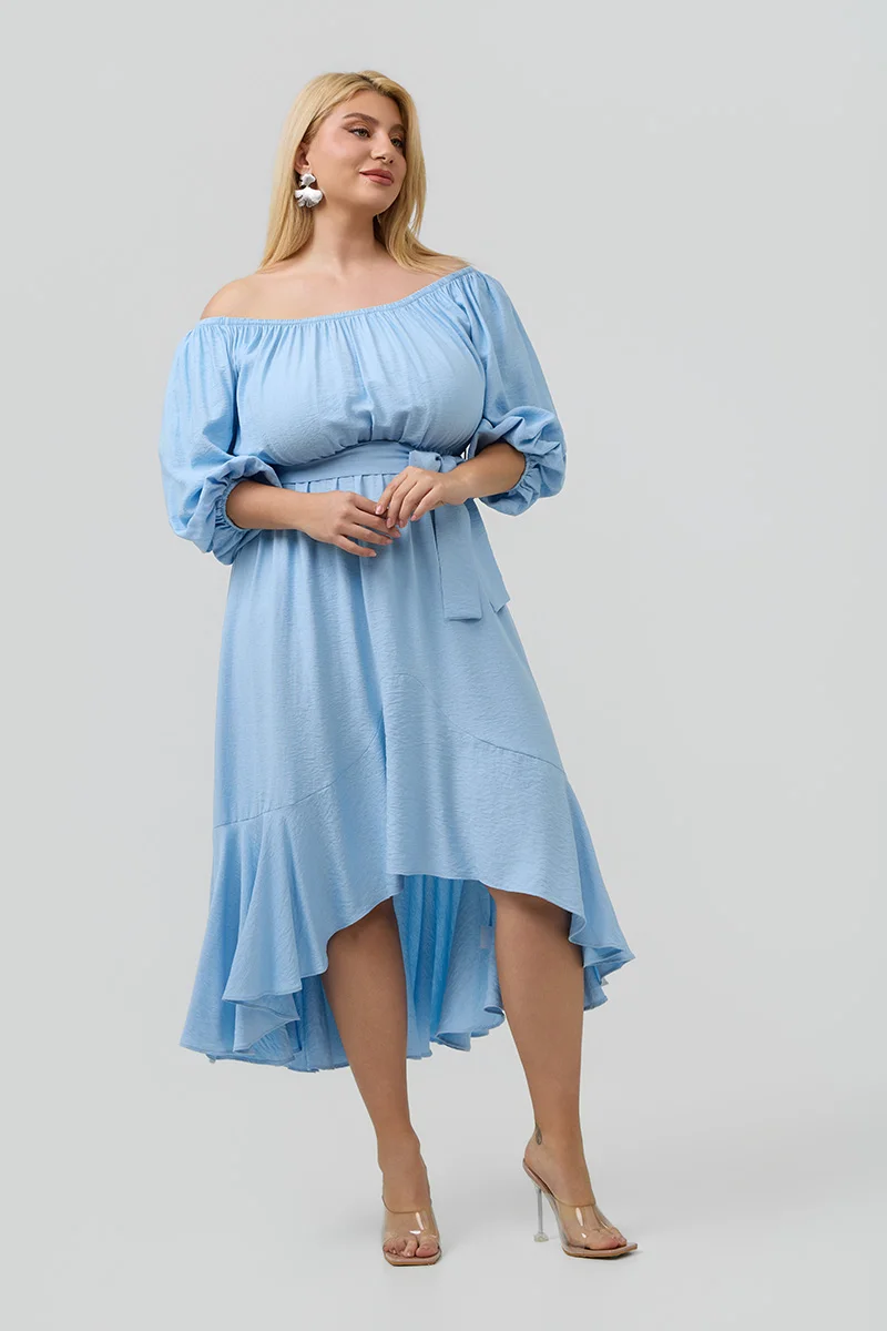 Έξωμο Φόρεμα Γαλάζιο