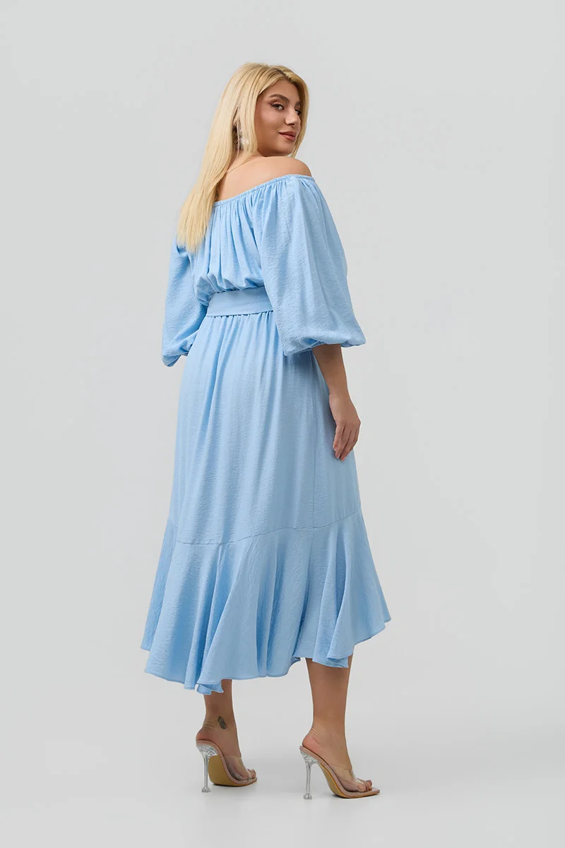 Έξωμο Φόρεμα Γαλάζιο