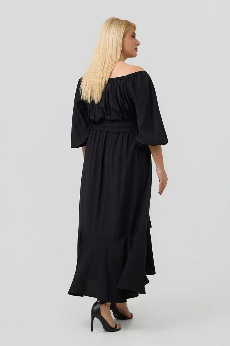 Έξωμο Φόρεμα Μαύρο