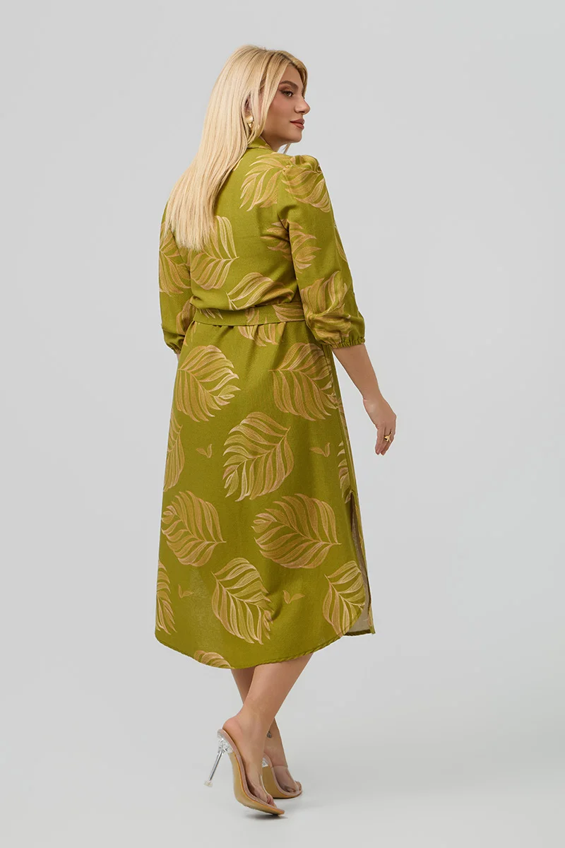 Σεμιζιέ Φόρεμα Λινό