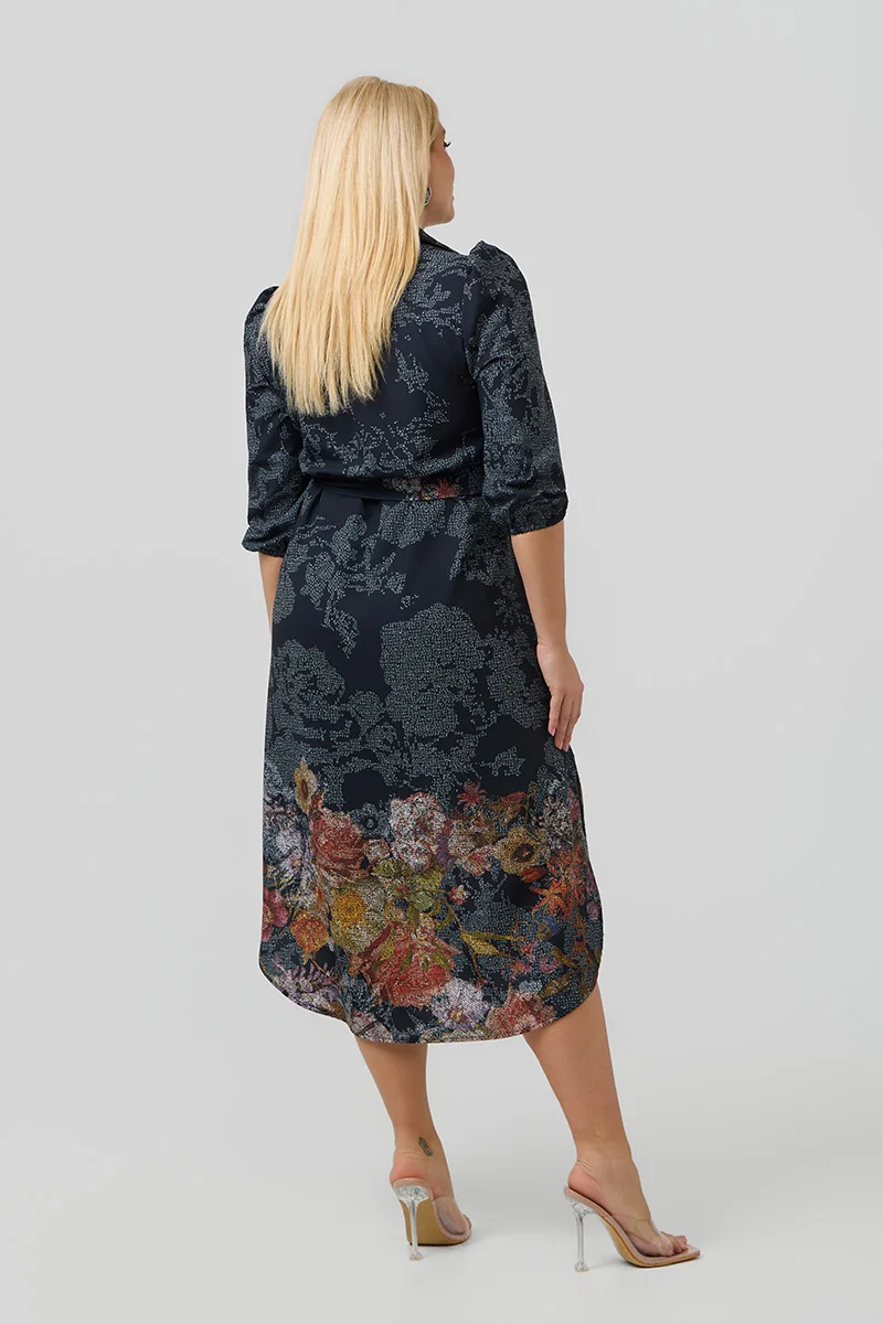 Σεμιζιέ Φόρεμα Navy Curve