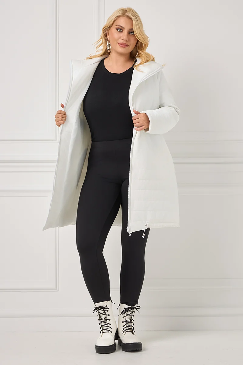 Μπουφάν Καπιτονέ Λευκό