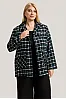 Plus Size Jacket Καρό με Τσέπες σε Πράσινο & Μαύρο