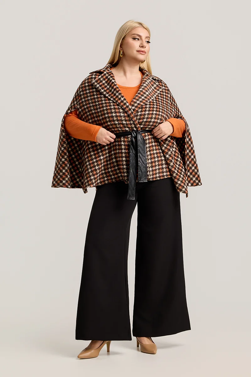 Καρό Κάπα Με Ζώνη