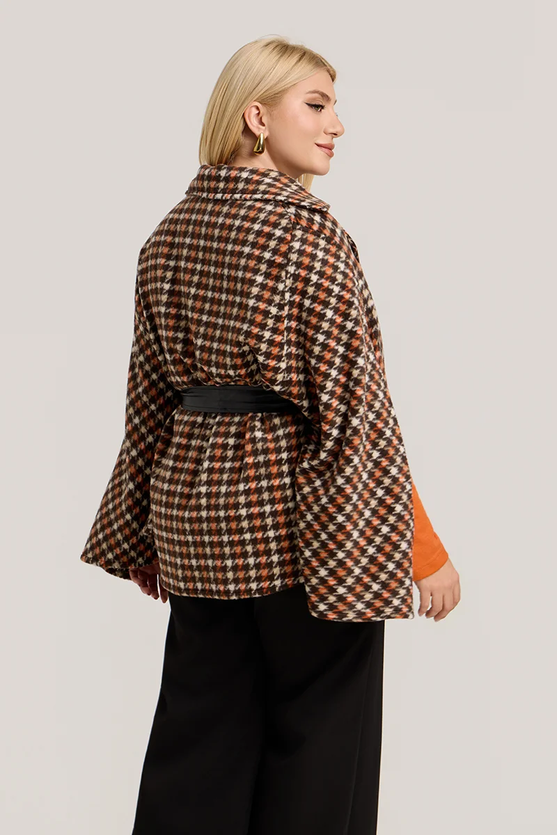 Καρό Κάπα Με Ζώνη