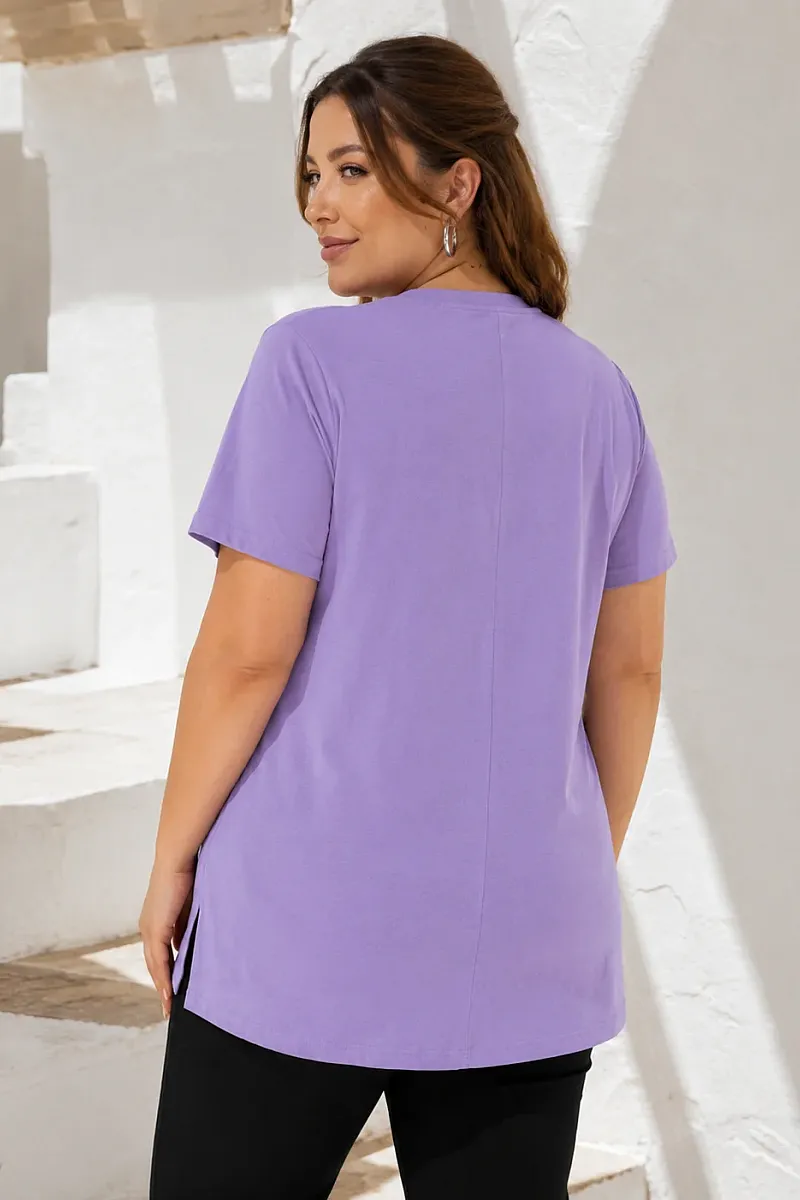 T-Shirt Με Κεντημένη Στάμπα Καρδιά 