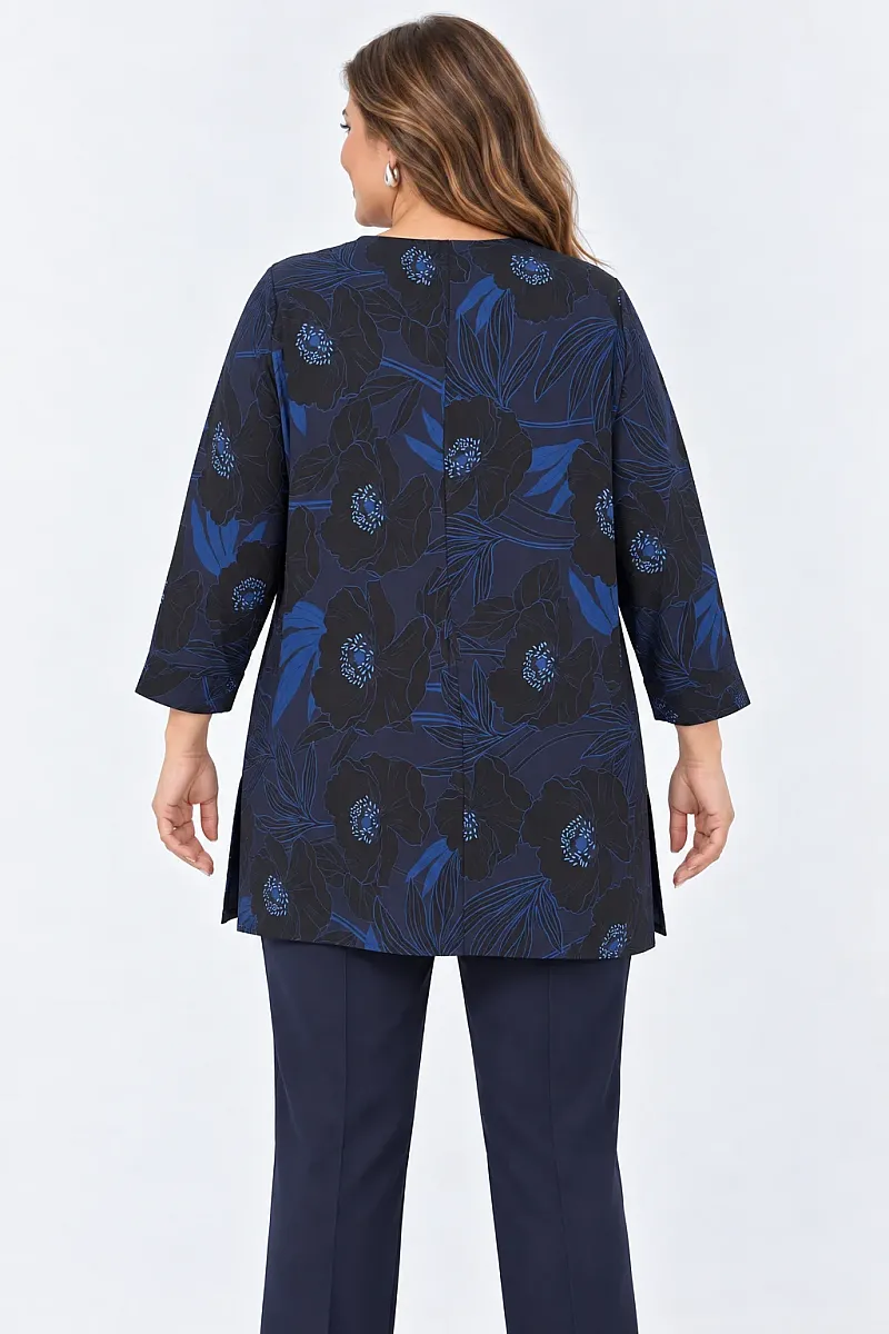 Oversized Μπλούζα Navy 