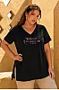 Μαύρο T-Shirt Με Κεντημένη Σταμπα 