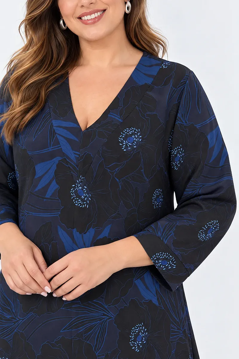 Oversized Μπλούζα Navy 