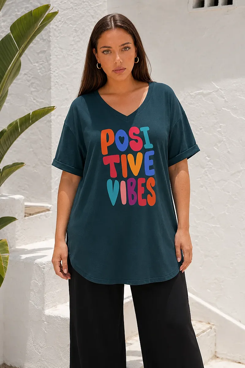 Κυπαρισί T-Shirt Με Τύπωμα 