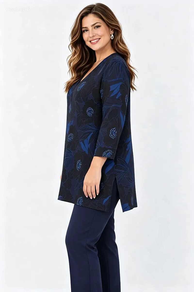 Oversized Μπλούζα Navy 