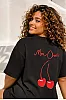Mon Chéri T-Shirt Μαύρο