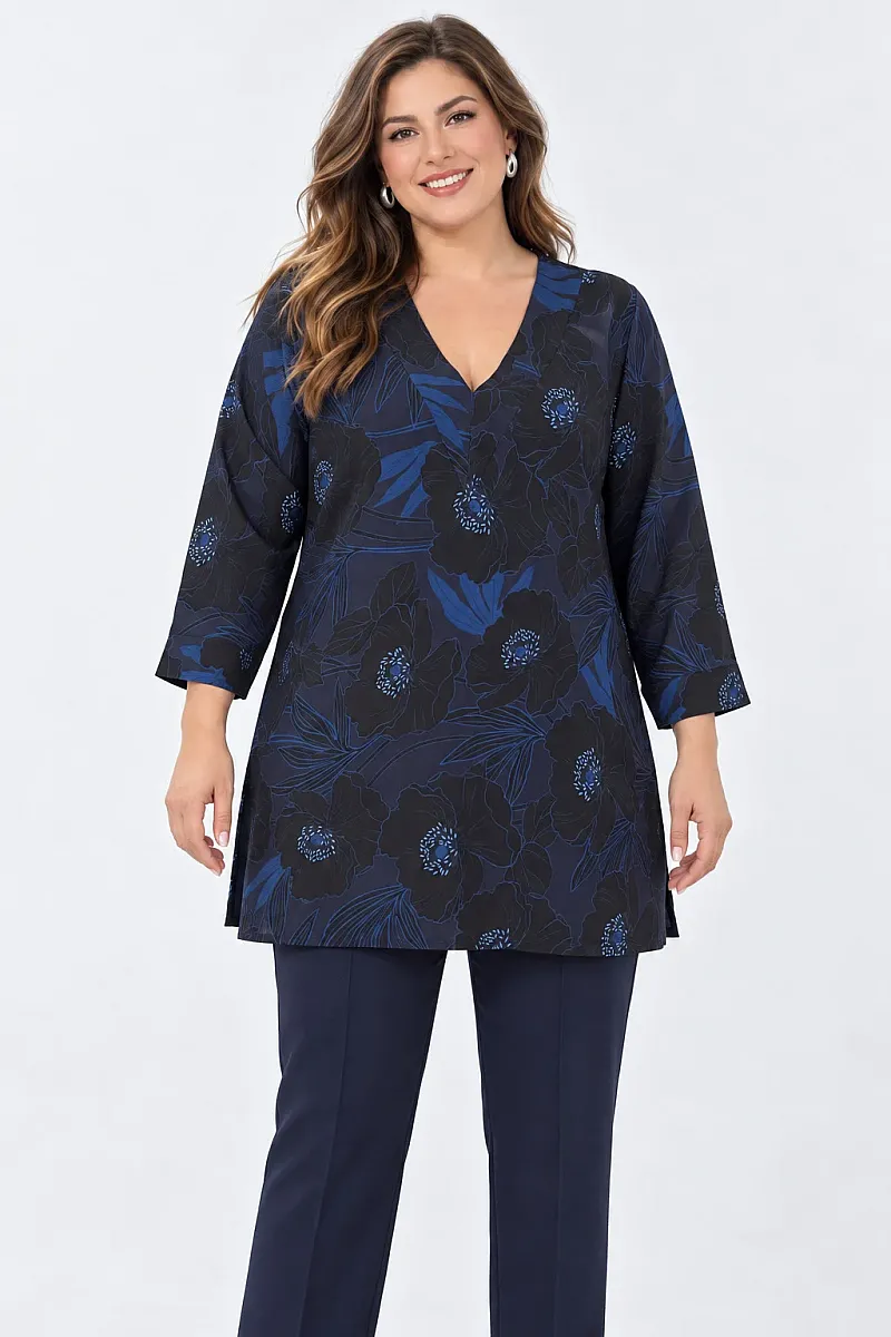 Oversized Μπλούζα Navy 