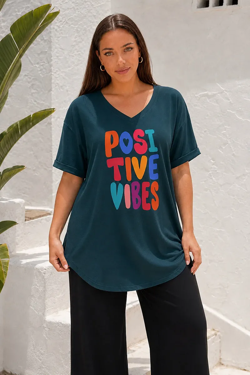 Κυπαρισί T-Shirt Με Τύπωμα 