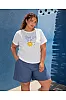 T-Shirt Με Κέντημα Μαργαρίτα Λευκό