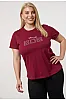 Μπορντό T-Shirt Με Λεπτομέρειες Από Στρας