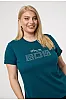 Κυπαρισσί T-Shirt Με Λεπτομέρειες Από Στρας