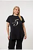 Μαύρο T-Shirt Με Χρυσή Στάμπα Και Στράς