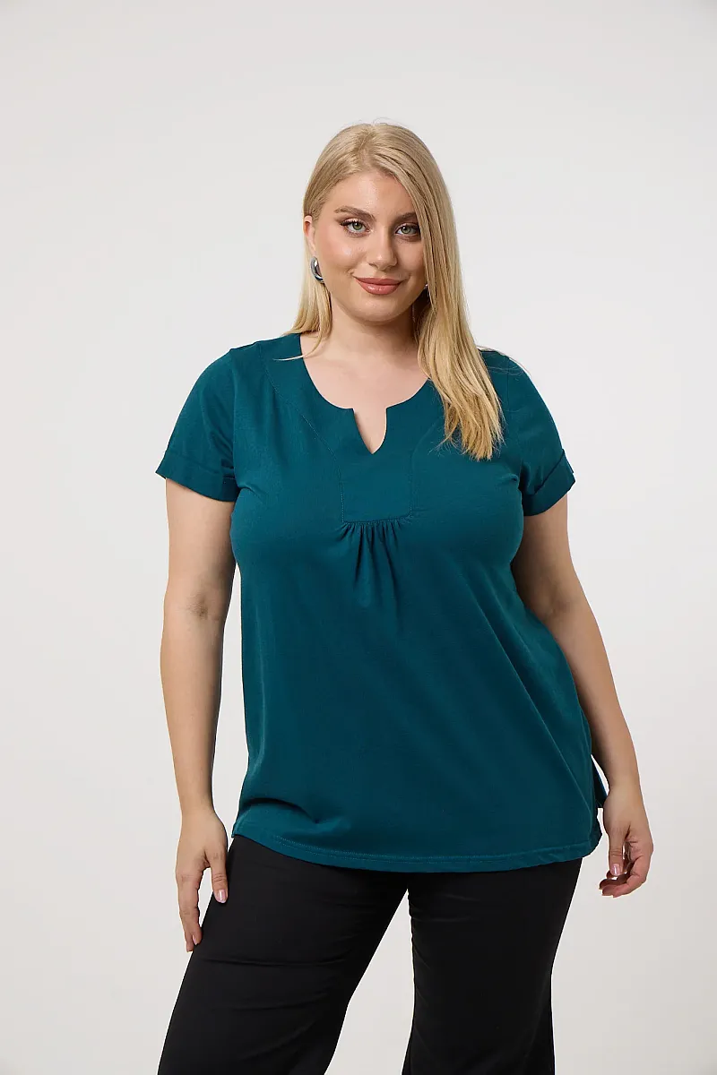 Κυπαρισί Μπλούζα V Άνοιγμα 