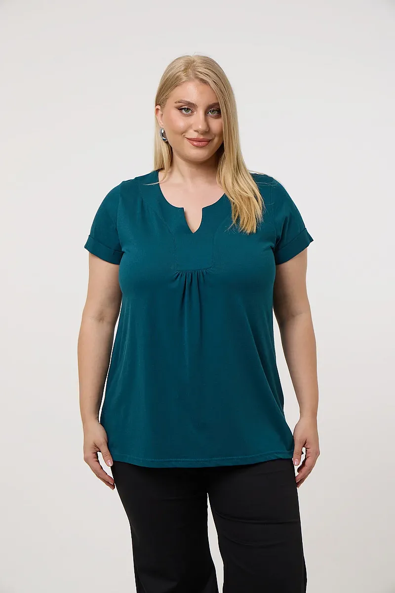 Κυπαρισί Μπλούζα V Άνοιγμα 