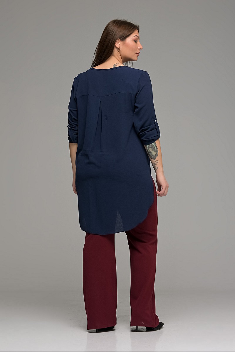 Μπλούζα Με Φερμουάρ Στην Λαιμόκοψη 