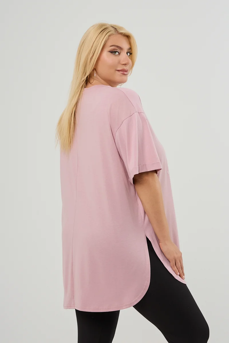 Σομόν Plus Size T-Shirt Magnolia