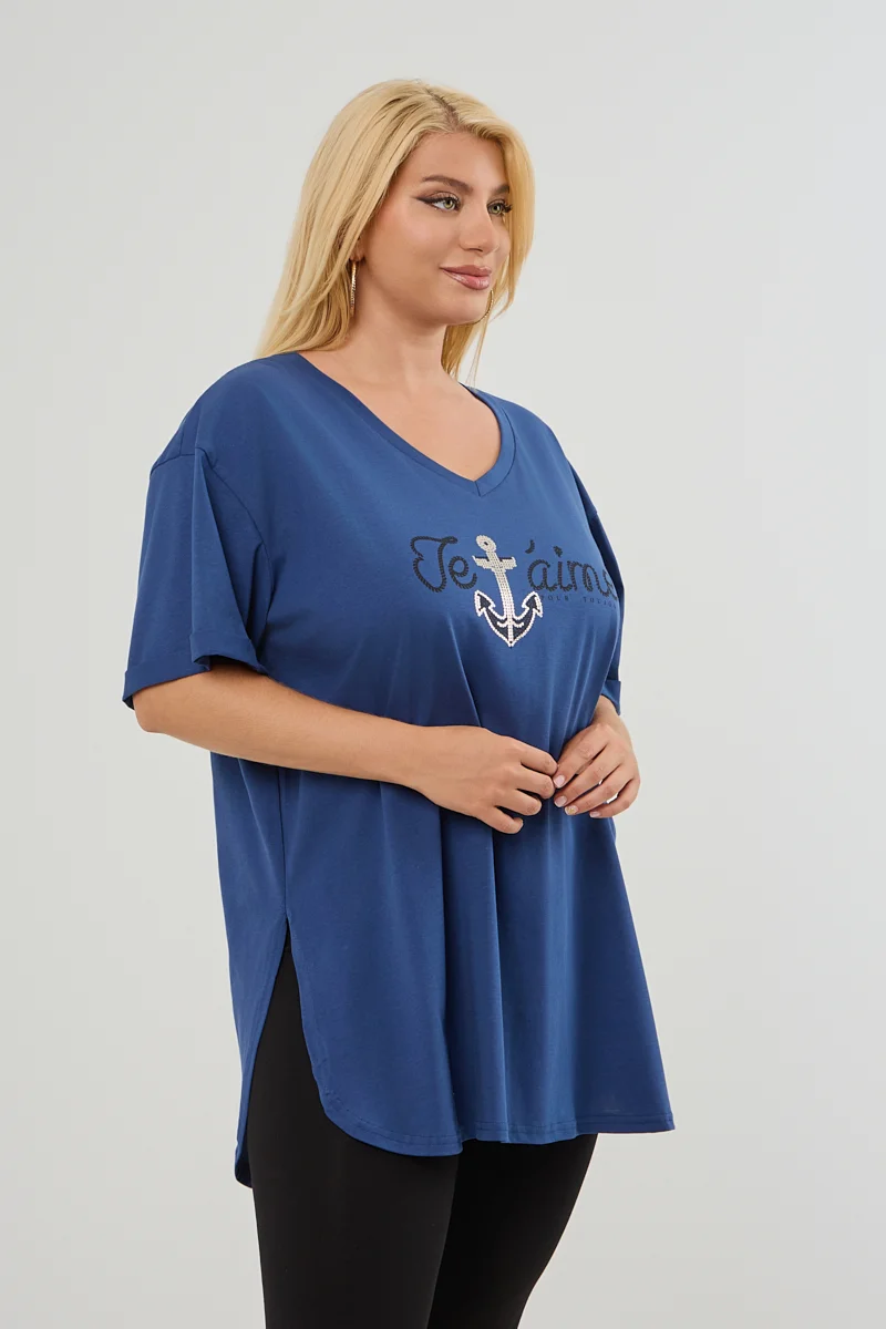 Μπλε Ραφ T-Shirt Je t'aime