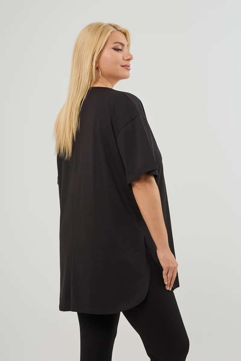 Μαύρο T-Shirt Je t'aime