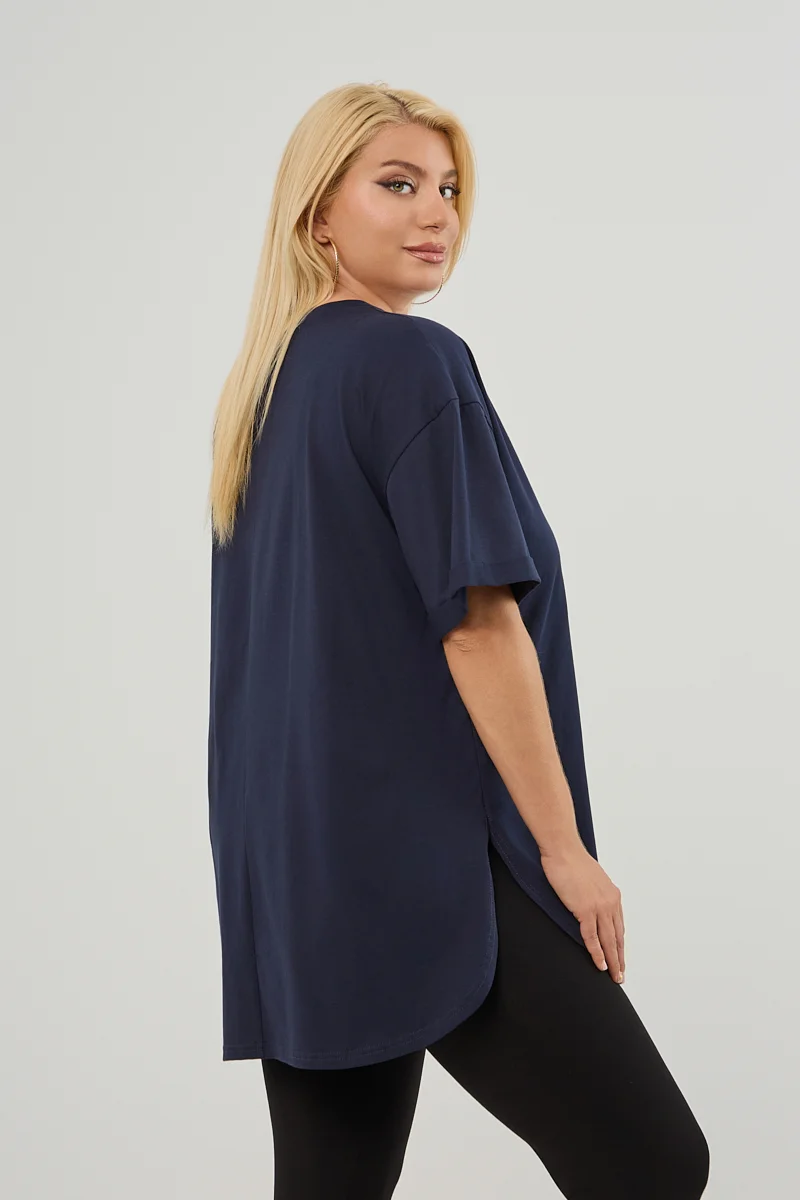 Navy Plus Size T-Shirt Magnolia