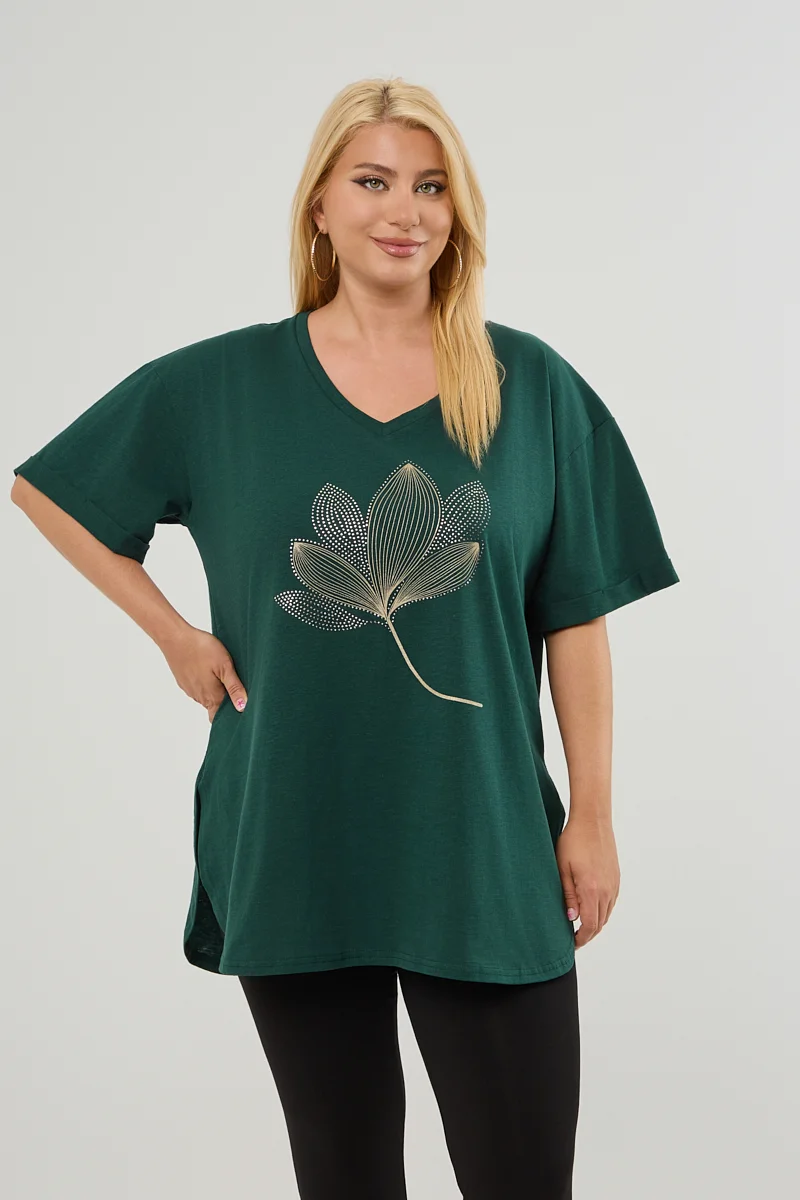 Κυπαρισσί Plus Size T-Shirt Magnolia