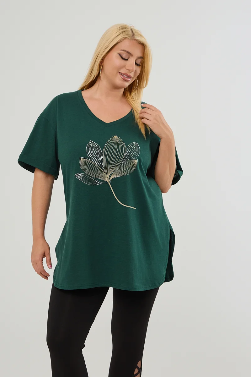 Κυπαρισσί Plus Size T-Shirt Magnolia