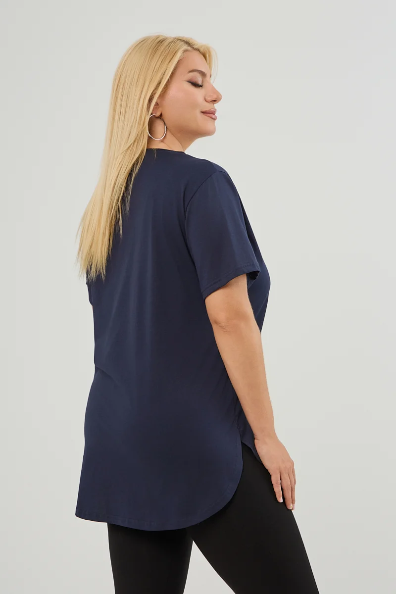 Navy Plus Size T-Shirt 